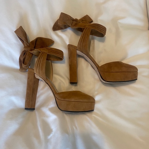 Jimmy Choo Shoes - Jimmy Choo Suede 120mm Platform Pumps